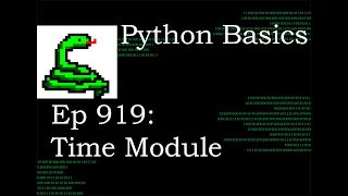 Python Basics Tutorial Time Module Digital Clock Series