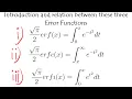 Introduction and relation between some error functions erf x erfc x erfi x