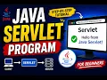 Java Servlet Program
