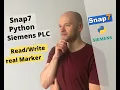 Python Snap7 S7 Siemens PLC TIA Portal to Marker