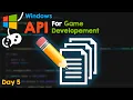 Reading and writing files WIN API for Game Developers day 5
