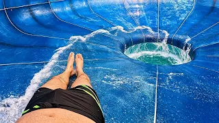 Riding the UFO Slide at Aquaworld Resort Budapest 🇭🇺