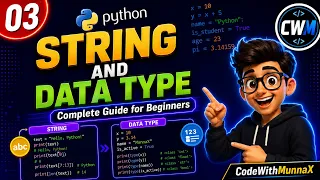 03 Python Strings Data Types Full Tutorial Beginner to Advanced