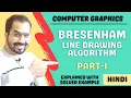 Bresenham Line Drawing Algorithm Part-1 Explained with Solved Example in Hindi l Computer Graphics