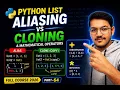 List Alias and cloning and mathematical operator in list Python full course in 2026