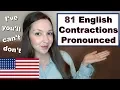 Download Lagu How to Pronounce Contractions: 81 Contractions in American English