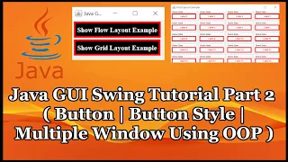 Java GUI Swing Tutorial Part 19 2 JButton and Multiple Window Using OOP