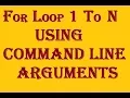 USE OF FOR LOOP TO PRINT NUMBERS FROM 1 TO N