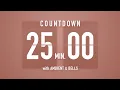 Download Lagu 25 Minutes Countdown Timer Flip Clock 🎵 / +Ambient🧘‍♀️+ Bells🔔