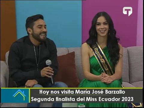 Hoy nos visita María José Barzallo segunda finalista del MIss Ecuador 2023