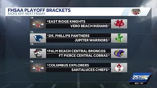 FHSAA releases 2025 high school football playoff brackets