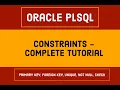 Constraints in SQL Oracle pl sql interview questions primary key and foreign key in SQL