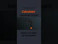 How To Create Calculator Using HTML CSS and JS Fast Code