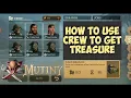 How to use Crew to get Treasure - Mutiny pirate Survival RPG - Copy Cat Gameplay