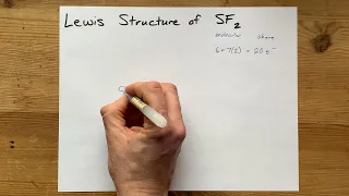 Lewis Structure of SF2 sulfur difluoride