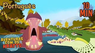 Todas as Batalhas de Criaturas - Parte 1 | Animais para crianças | Aventuras com os Kratts