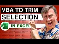 Excel - Powerful Excel VBA Macro to TRIM Selection