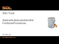 SDU Tools 89 Set Ansi Nulls Quoted Identifier For SQL Server Stored Procedures