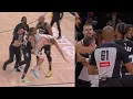 Nikola Jokic gets into it with Jaylen Clark then Naz Reid shoves Jokic in the back