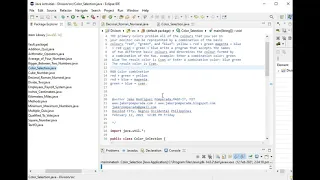 Color Combination in Java