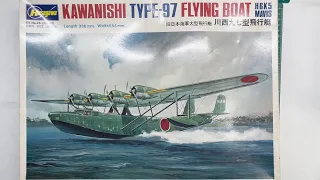 Hasegawa Kawanishi Type-97 Flying Boat H6K5 Mavis 1/72 Scale Model Aircraft