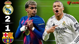 REAL MADRID 2-1 BARCELONA | Mbappé & Bellingham MASTERCLASS in El Clásico 2025 | Highlights