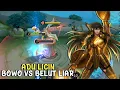 BOWO OLENG DIKIT GAK NGARUH ! ADU GESIL BOWO VS BELUT LIAR - CHOU MOBILE LEGENDS