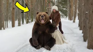 قابلت الدب الروسي الخطير 😱🇷🇺 ما بتتخيلو شو صار