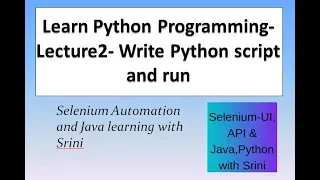 How to write Python Program in eclipse