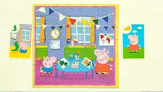 Peppa Pig and George🧩 Let’s Assemble a Fun Jigsaw Puzzle for Kids  Danik and Lesha