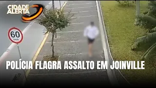Viatura descaracterizada da polícia flagra assalto em Joinville