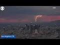 Lightning storm hits Los Angeles