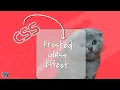 Achieve the stunning frosted glass effect using pure CSS background blur magic