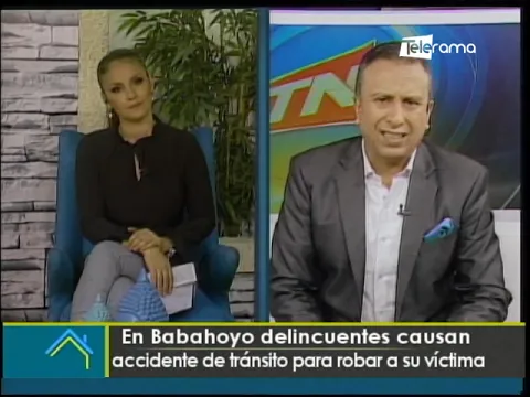 En Babahoyo delincuentes causan accidente de tránsito para robar a su víctima