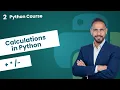 02 - How to Apply Calculation in Python Error handling Python Course Data by Mousa