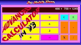 How to create an Advanced calculator in VB Programming