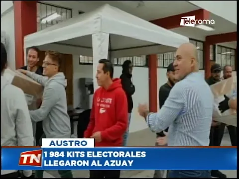 1.984 kits electorales llegaron al Azuay