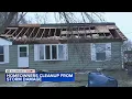 Storms leave behind trail of damage in Pontiac Illinois