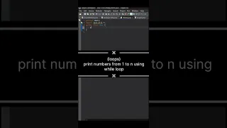print numbers from 1 to n using while loop