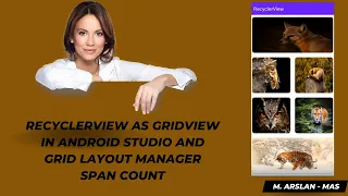 Recyclerview as GridView in Android Studio Grid layout Tutorial Grid Layout Manager Span Count