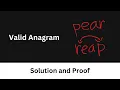 Leetcode 242 Valid Anagram - Neetcode Arrays and Hashing