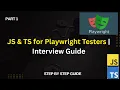 JavaScript TypeScript Interview Questions for Playwright Testers Part 1 Beginners