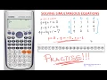 How to Solve Simultaneous Equations with the Scientific Calculator