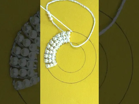 Viral Circle hand embroidery beads work design🤍🔥