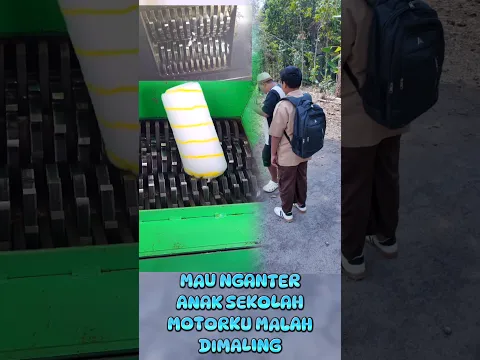 mau nganter anak sekolah motorku malah dimaling #funny #viral #tiktok