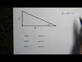 Evaluating Trig Functions using Right Triangles