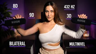 ASMR 432 hz, 3D,  MULTINIVEL, 8D, 9D Y BILATERAL! Tu Eliges | Asmr español | Asmr with Sasha