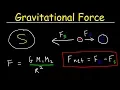 Gravity Universal Gravitation Constant - Gravitational Force Between Earth Moon Sun Physics