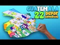 How to make a Political Map of Guatemala and its 22 flags Art and Geography