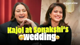sonakshi spills secrets from her wedding kajol twinkle khanna two much prime video india